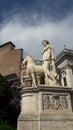 Monumental statue of Castor on the Capitoline Hill in Rome