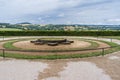 overlooking morvan valley from chateau de bazoches Royalty Free Stock Photo