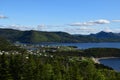 Overlooking Norris Point and the Bonne Bay Royalty Free Stock Photo