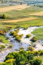 overlooking Nuanhe River autumn scenery