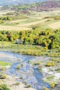 overlooking Nuanhe River autumn scenery