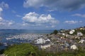 Overlooking outer harbor harbour Brixham Torbay Devon Royalty Free Stock Photo
