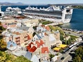 Overlooking Quebec Cruise Port, Canada Royalty Free Stock Photo