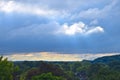 The clouds fill Rochester NYS City Skyline