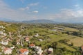 Valley View from Rosafa Fortress, Skadar with Drin River