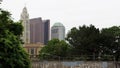 Columbus Skyline through the Trees