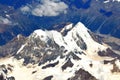 Overlooking the snow-capped mountains