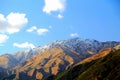 Overlooking the snow mountain on Dongchuan Red Soil Scenic Area