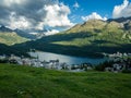 Overlooking the St.moritz lake