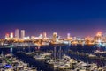 Overlooking State Marina Harbor in Atlantic City, New jersey at Royalty Free Stock Photo