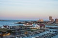 Overlooking State Marina Harbor in Atlantic City, New jersey at