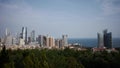 Overlooking urban & sea skyline,china QingDao(tsingtao).