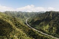 Overlooking view of ÃÂ»aiea loop trail in hawaii USA Royalty Free Stock Photo