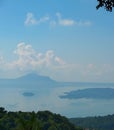 The overlooking view of Taal Lake