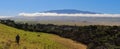 Overlooking vulcano Mauna Kea, Big Island, Hawaii