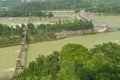 Overlooking water conservancy landscape at dujiangyan