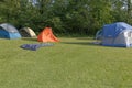 Overnight Camping in tents Royalty Free Stock Photo