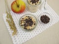 Overnight-Oats with cocoa nibs