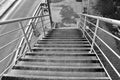 Overpass bridge stairs