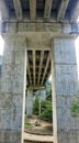 Overpass construction pole in Maros Royalty Free Stock Photo