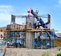 Overpass construction Royalty Free Stock Photo