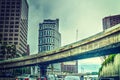 Overpass in downtown Los Angeles Royalty Free Stock Photo