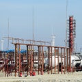 Overpass loading of oil products and fuel storage vessels