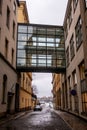 Overpass-skywalk-overhead passageway, GrevgrÃÂ¤nd street, Blasieholmen, Stockholm,Sweden