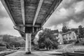 Overpass viewed from below.