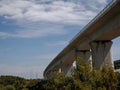 Overpasses built for high-speed rail lines... Royalty Free Stock Photo