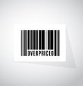 overpriced barcode sign concept