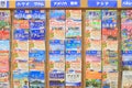 Oversea holiday brochures in Japan