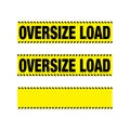 Oversize load banner sign for trucks vector art illustration isolated