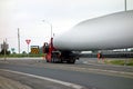 An oversize load blocking traffic near stratford ontario