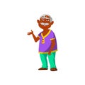 oversize old indian man discuss with wife cartoon vector