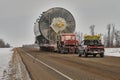 Oversized load on highway 63 Alberta on the way to the oilseeds