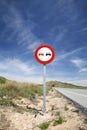 Overtake sign Royalty Free Stock Photo