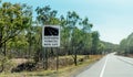 Overtaking Permission Signage On Australian Highway