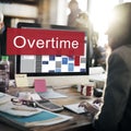 Overtime Hard Working Overload Concept Royalty Free Stock Photo