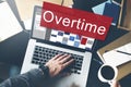 Overtime Hard Working Overload Concept Royalty Free Stock Photo