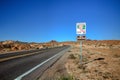 Remote Nevada Valley Of Fire Scenic Desert Highway Royalty Free Stock Photo