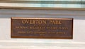 Overton Park Plaque, Memphis Tennessee