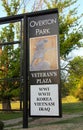 Overton Park Veteran's Plaza Entrance Sign