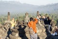 Overtourism at Borobudur Temple Royalty Free Stock Photo