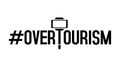 Overtourism concept illustration. Royalty Free Stock Photo