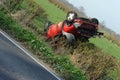 Overturned car Royalty Free Stock Photo