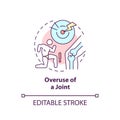 Overuse of joint concept icon