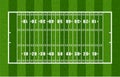 Overview of American Football Field Royalty Free Stock Photo