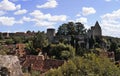 An overview of Angles-sur-l`Anglin, a picturesque village in france