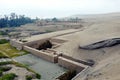 Overview of the Archaeological Sanctuary of Pachac mac, Lima, Peru Royalty Free Stock Photo